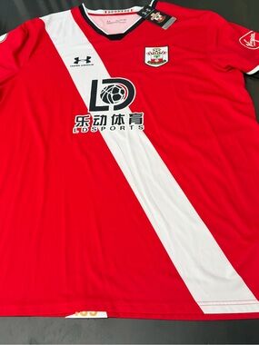 NWT 2020-21 Southampton FC Danny Ings Red & White Home Soccer Jersey 4XL